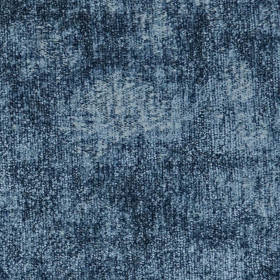 Blue Classic Crushed Velvet Upholstery Fabric By The Yard